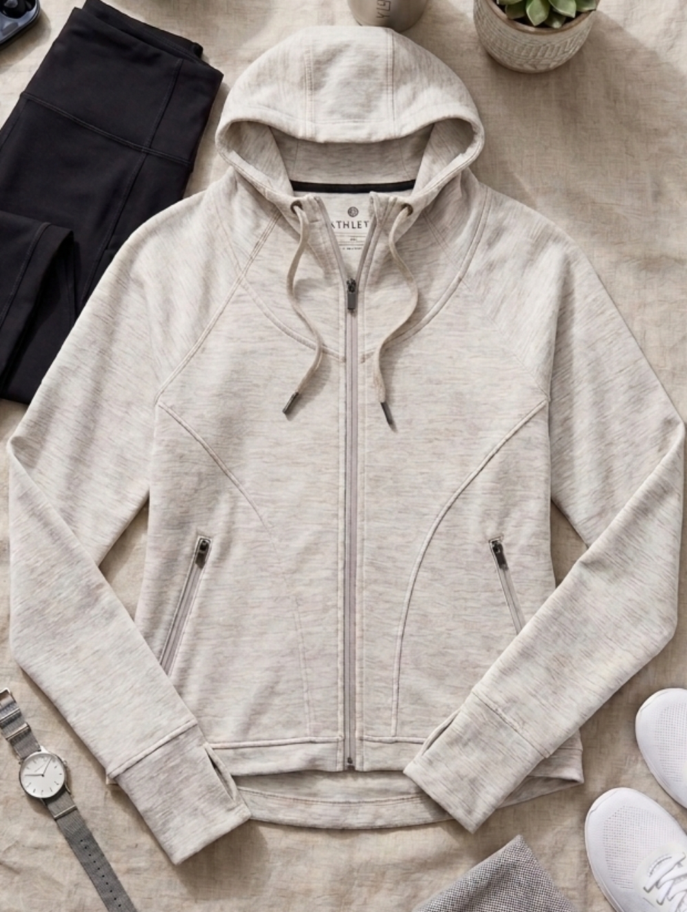 Athleta Techie Sweat Anorak Hoodie